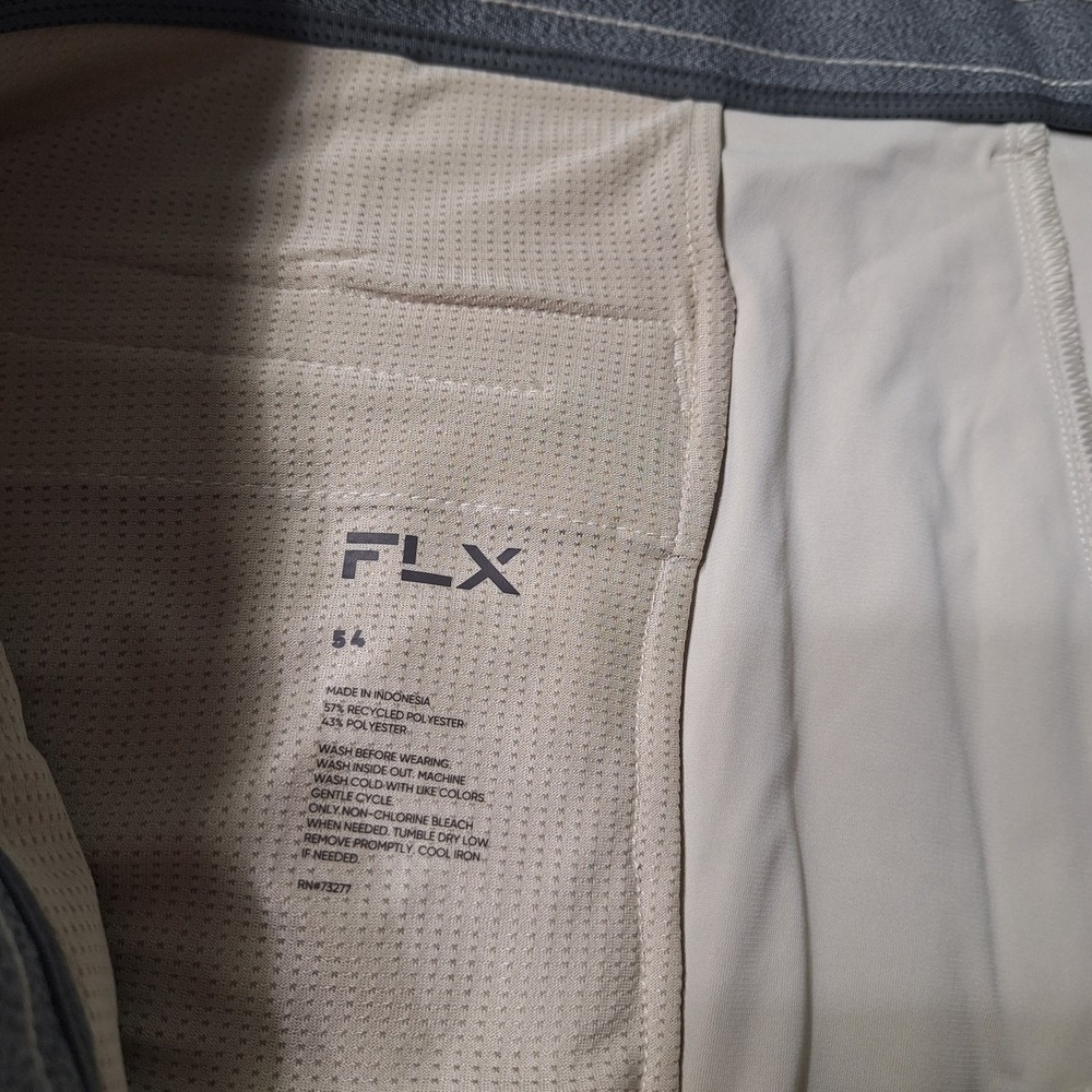 FLX Performance Premium 4 Way Stretch‎ Shorts Mens 54 TALL Beige Golf Microfiber - Picture 7 of 8